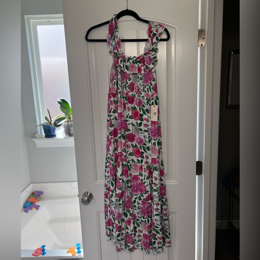 Bums and Roses Momma Midi Dress Size Small NWT Bamboo